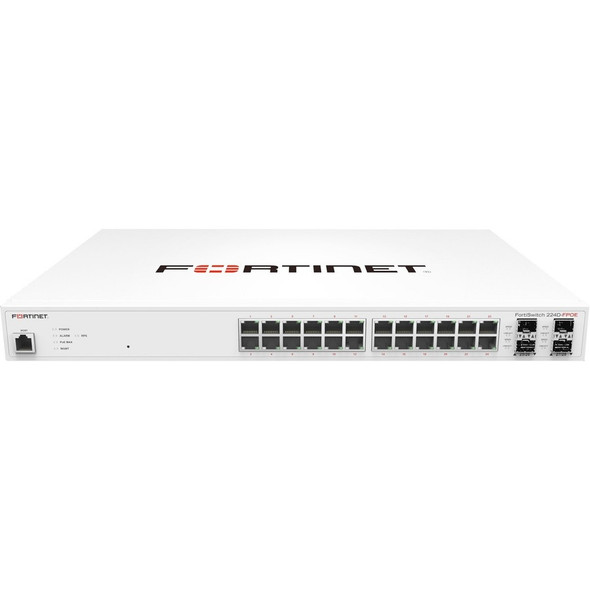 FORTINET (FS-224D-FPOE) L2/L3 POE+ SWITCH - 24 X GE RJ45 PORTSAL FORTINET (FS-224D-FPOE) L2/L3 POE+ SWITCH - 24 X GE RJ45 PORTSAL