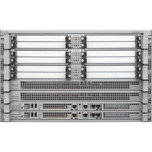 CISCO (ASR1K6R2-100-SECK9) ASR1006 VPN+FW Bundle w/ ESP-100G,RP2,SIP40,AESK9,License