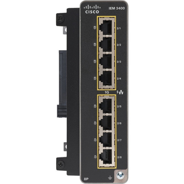 CISCO (IEM-3400-8P=) Catalyst IE3400 with 8 GE Coppe PoE/PoE+