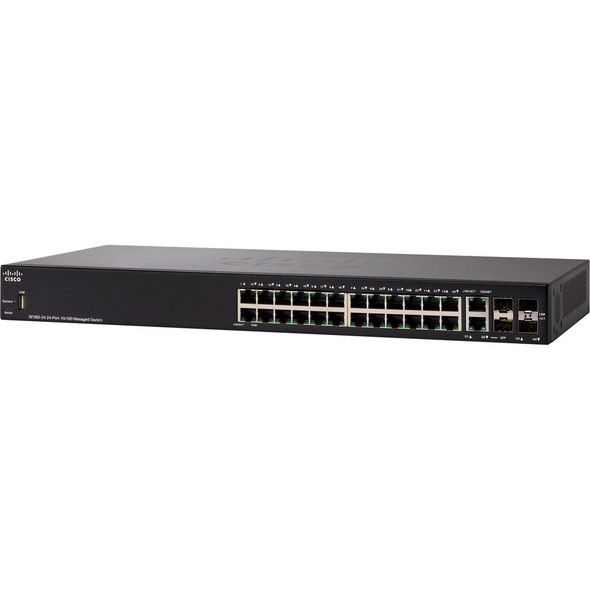 CISCO (SF350-24-K9-AU) CISCO (SF350-24-K9-AU) CISCO SF350-24 24-PORT 10/100 MANAGED SWITCH