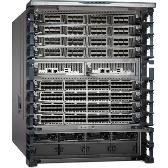 CISCO (N77-C7710-B26S2E) Nexus 7710 Bundle (Chassis,1xSUP2E,6xFAB2),No Power Supplies