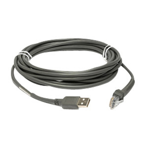 Zebra (CBA-U10-S15ZAR) CABLE SCAN UNI USB 15FT STR