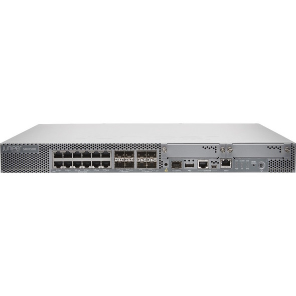 Juniper (SRX1500-SYSJB-DC-T) SRX1500 Services Gateway includes hardware (16GE  4x10GE  16G RAM  16G Flash  10
