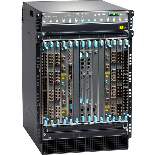 Juniper (EX9214-BASE3C-AC) Base EX9214 system configuration: 14 slot chassis with passive midplane and 2x f
