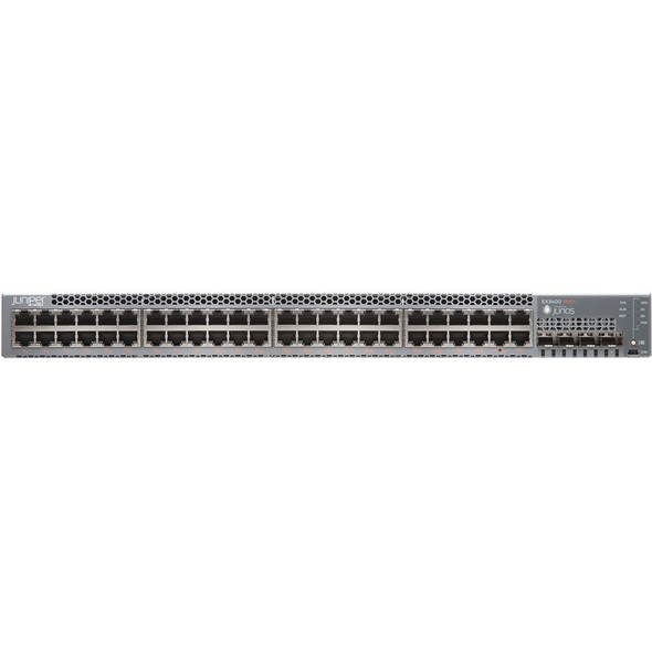 Juniper (EX3400-48T-AFI) EX3400 48 port 10 100 1000BaseT  4 x 1 10G SFP SFP+  2 x 40G QSFP+  redundant fa