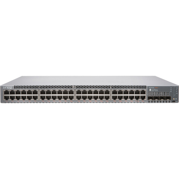 Juniper (EX3400-48T-AFI) EX3400 48 port 10 100 1000BaseT  4 x 1 10G SFP SFP+  2 x 40G QSFP+  redundant fa