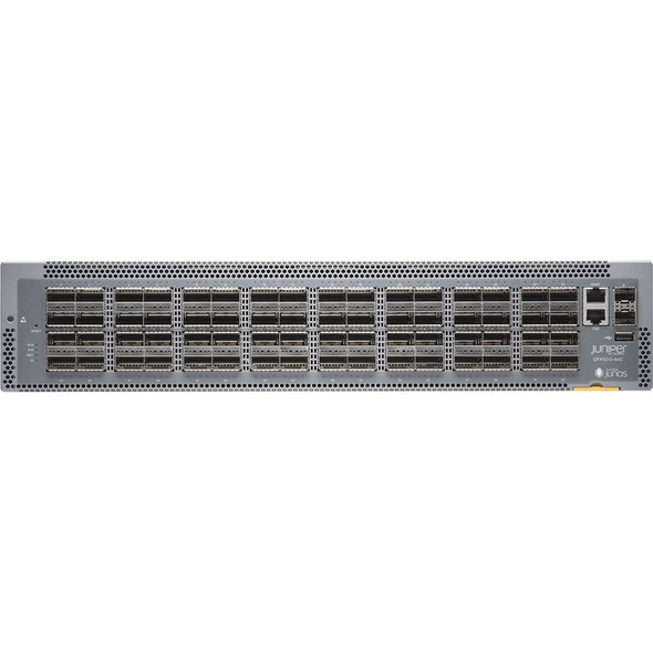 Juniper (QFX5210-64C-D-AFI2) 64 QSFP28 and 2 SFP+  Back to Front  DC  FLEX TRANSFORM