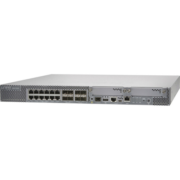 Juniper (SRX1500-AC) SRX1500 with 16x1G  4x10G (SFP+) on board ports  1x AC PSU and 100GB SSD