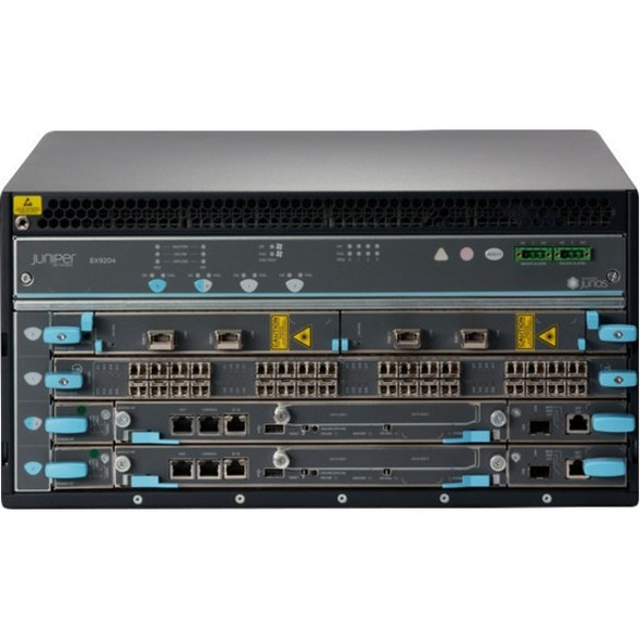 Juniper (EX9204-RED3B-AC) Redundant EX9204 system configuration: 4 slot chassis with passive midplane and