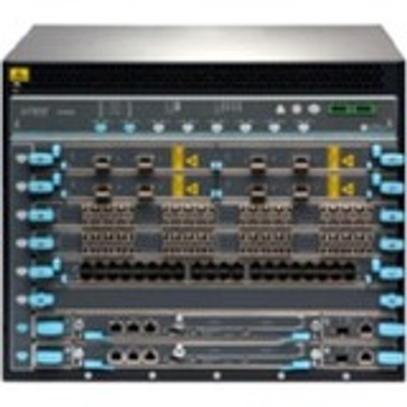 Juniper (EX9208-BASE3B-AC) Base EX9208 system configuration: 8 slot chassis with passive midplane and 1x fa