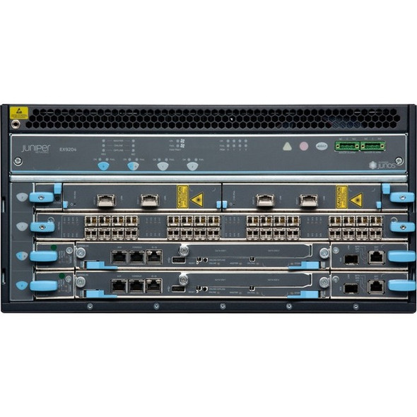 Juniper (EX9204-RED3C-AC-T) EX9204  Redundant system configuration  4 slot chassis with passive midplane and