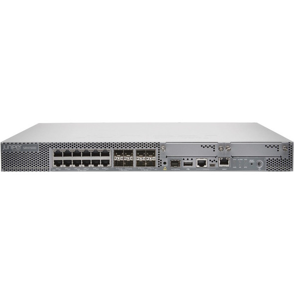 Juniper (SRX1500-SYS-JE-DC) SRX1500 Services Gateway includes hardware (16GE  4x10GE  16G RAM  16G Flash  10