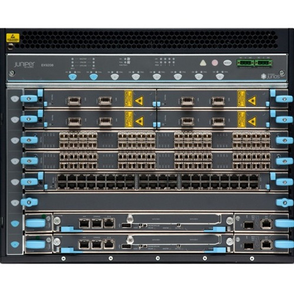 Juniper (EX9208-RED3C-AC-T) EX9208  Redundant system configuration  8 slot chassis with passive midplane and