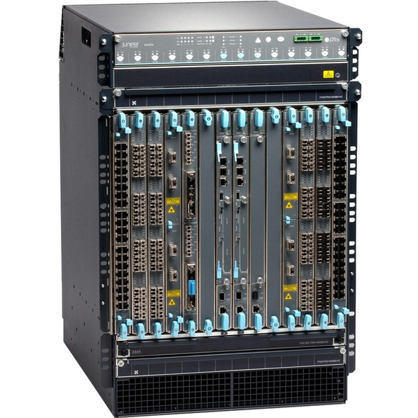 Juniper (EX9214-BASE3B-AC) Base EX9214 system configuration: 14 slot chassis with passive midplane and 2x f