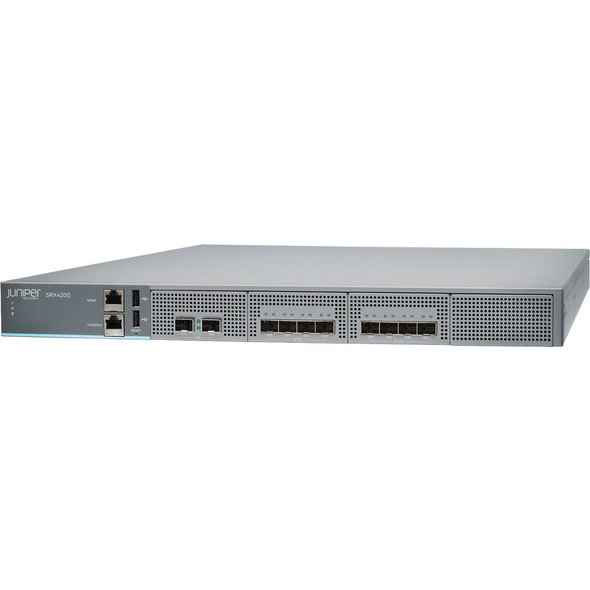Juniper (SRX4200-SYS-JB-DC) SRX4200 Services Gateway includes hardware (8x10GE  two DC PSU  four FAN Trays