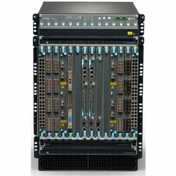 Juniper (EX9214-RED3B-DC) Redundant EX9214 system configuration: 14 slot chassis with passive midplane and