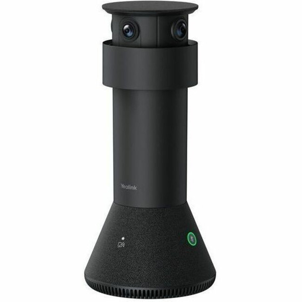 Yealink (1306173) YEALINK (MTOWER) CENTER-VIEW TRIPLE-EYE TABLETOP AI CAMERA, SMALL TO MEDIUM ROOMS, 2 YR