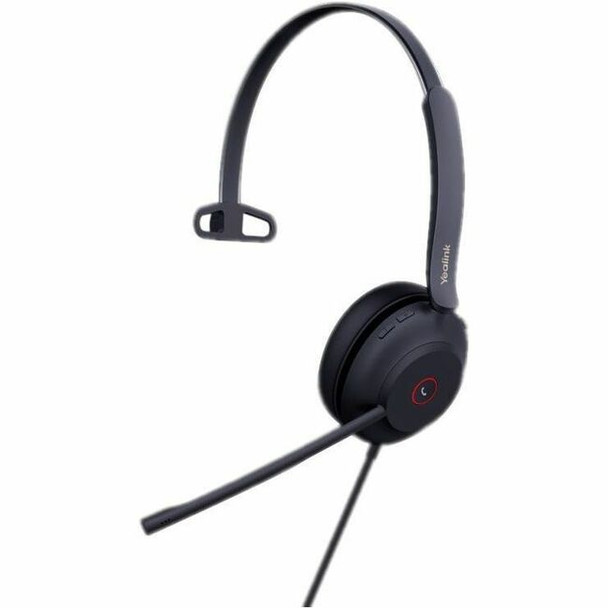 Yealink (1308143) YEALINK WIRED (UH37) UC MONO HEADSET,NOISE CANCELLING MIC,LEATHER, USB-C, C TO A ADAPTOR