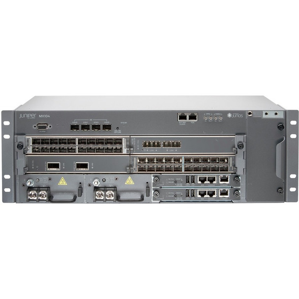 Juniper (MX104-40G-AC-BNDL) MX104 Promotional bundle 2x10GE 2 MIC slots AC