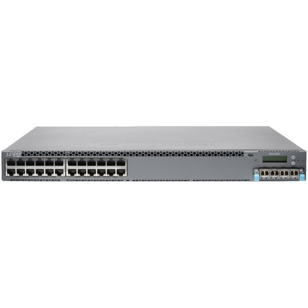Juniper (EX4300-24T-TAA) EX4300 TAA 24 Port 10 100 1000BaseT + 350W AC PS