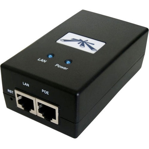 Ubiquiti (POE-24-24W-G) UBIQUITI 24VDC POE ADAPTOR, 24W ,AC CABLE WITH EARTH GROUD, BLACK, 1YR