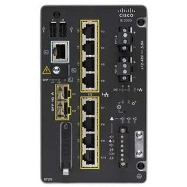 CISCO (IE-3300-8T2S-A) Cat IE3300 with 8 GE Copper and 2 GE SFP