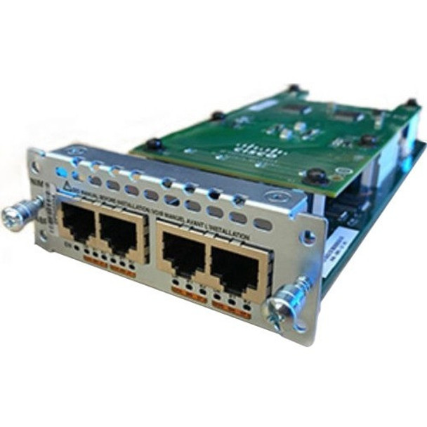 CISCO (NIM-4BRI-S/T=) 4-port ISDN BRI S/T NIM Module