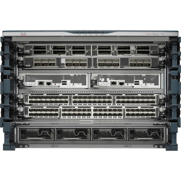 CISCO (N77-C7706-B26S2E) Nexus 7706 Bundle (Chassis,1xSUP2E,6xFAB2),No Power Supplies