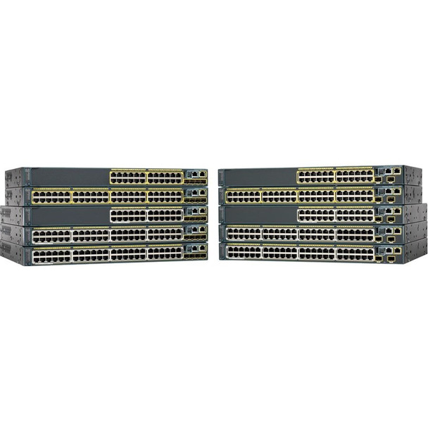 Cisco (WS-C2960S-24PD-L) Catalyst 2960S 24 GigE PoE 370W  2 x 10G SFP+ LAN Base