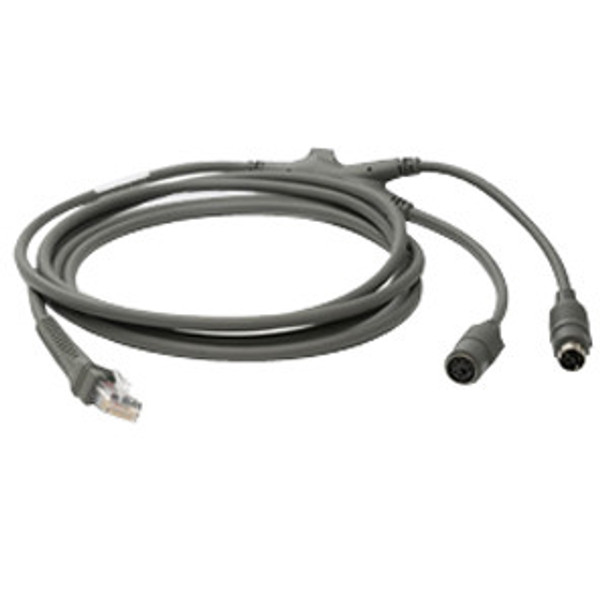 Zebra (CBA-K01-S07PAR) CABLE SCAN UNI KB WEDGE 7FT