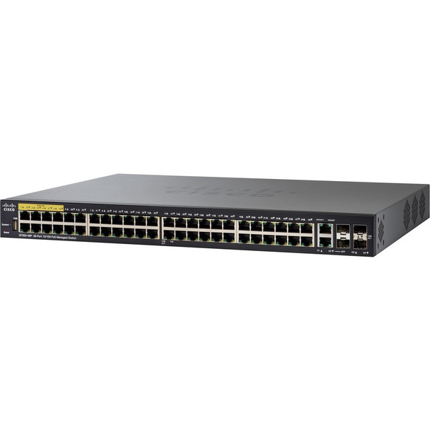 Cisco (SF350-48P-K9-UK) Cisco SF350 48P 48 port 10 100 POE Managed Switch