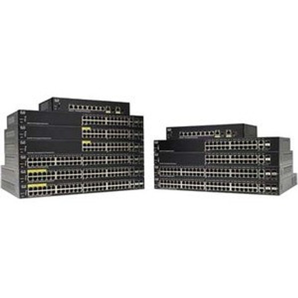 Cisco (SG350-10P-K9-EU) Cisco SG350 10P 10 port Gigabit POE Managed Switch