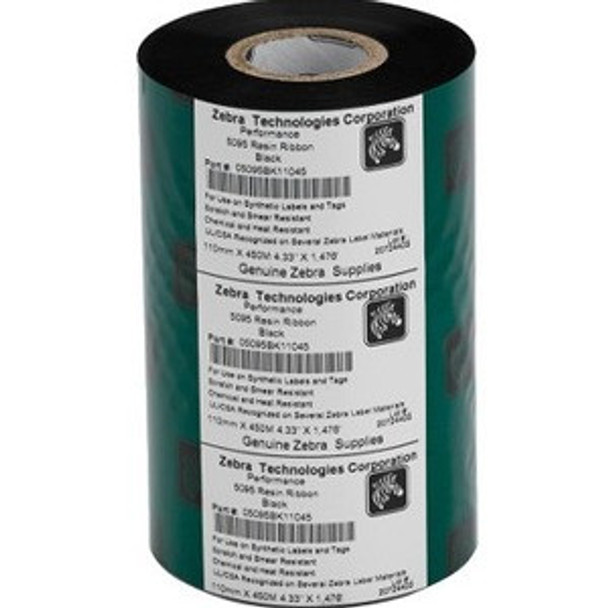 Zebra (S5095BK08945) Tabletop S5095 Resin Ribbon. 89mm x 450M