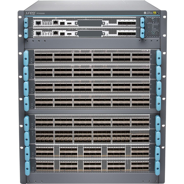 Juniper (PTX10008-BASE3) PTX10008 Base 8 slot chassis for 14.4T LC  including 1 Routing Engine  6 AC HVDC