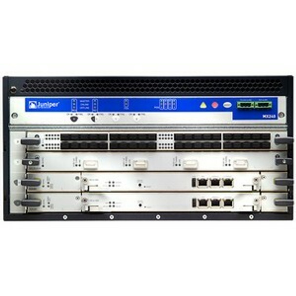Juniper (MX240BASE-DC) MX240 Base Chassis with Midplane  1 nos. SCB E  DC Power  Discounted RE