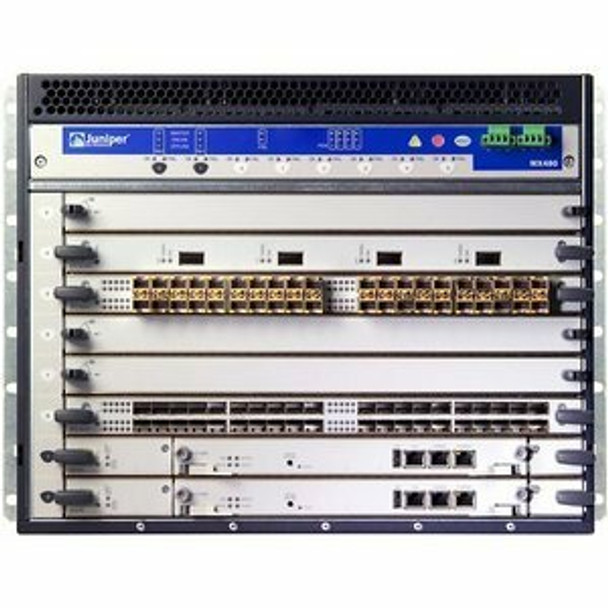 Juniper (MX480BASE-DC) MX480 Base Chassis with Midplane  1 nos. SCB E  DC Power  Discounted RE
