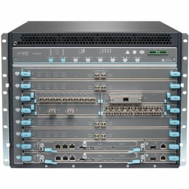 Juniper (SRX5600X-BASE2-TAA) SRX5600 Configuration includes: Chassis  enhanced midplane  SRX5K RE3 128G  2xSR