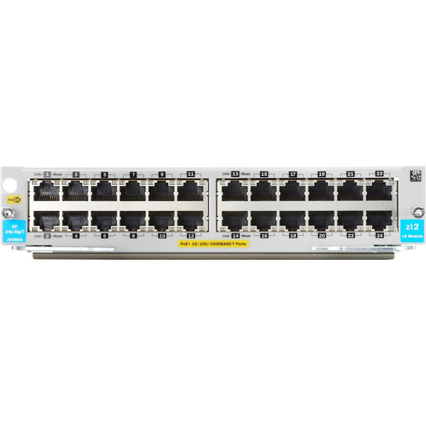 HPE (J9986A) HP 24P 10/100/1000BASE-T POE+ V3 ZL2 MOD