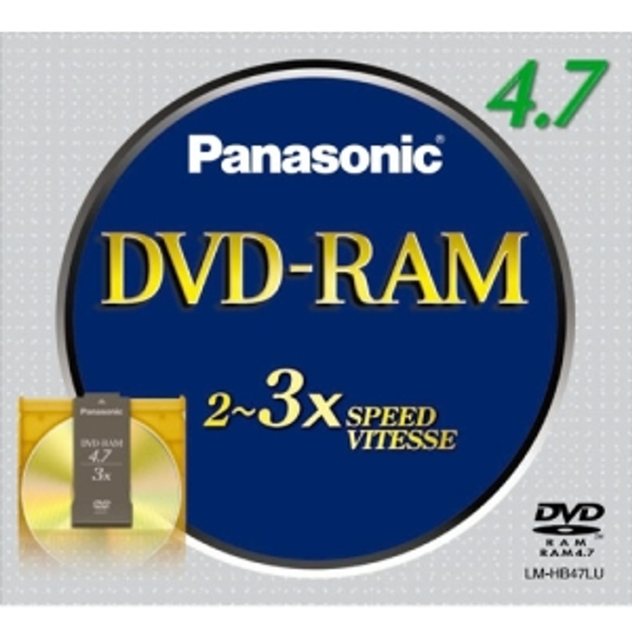 LM-HB47LU | Panasonic 3x DVD-RAM Media - 4.7GB - 1 Pack