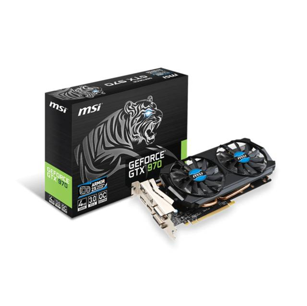 MSI NVIDIA GeForce GTX 970 Gaming OC 4GB GDDR5 2DVI/HDMI/DisplayPort  PCI-Express Video Card