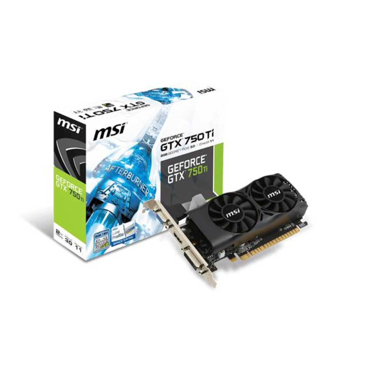 N750TI-2GD5TLP | MSI NVIDIA GeForce GTX 750 Ti 2GB GDDR5 VGA/DVI