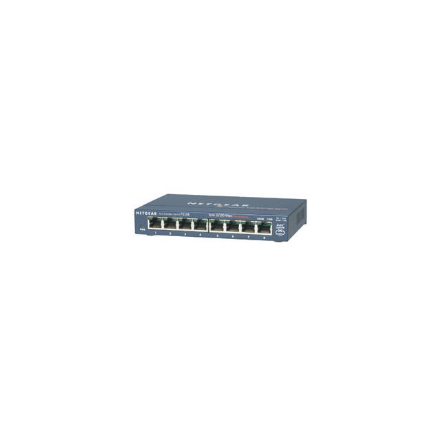 FS108NA | Netgear FS108 ProSafe 8-Port 10/100Mbps Metal Case Desktop Switch