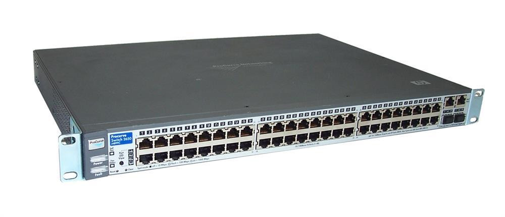 J49c Hp Procurve Switch 2650 48 Ports En Fast En 10base T 100base Tx 2x10 100 1000base T Sfp Mini Gbic 1u Rack Mountable Stackable