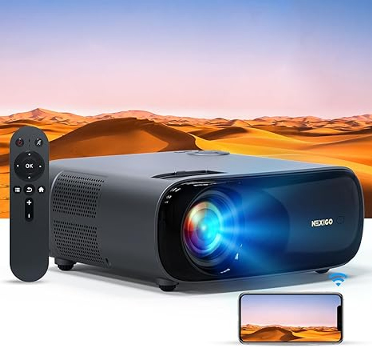  XGIMI Horizon Pro 4K Projector, 1500 ISO Lumens, Android TV  10.0 Movie Projector with Integrated Harman Kardon Speakers, Auto Keystone  Screen Adaption Home Theater Projector : Electronics