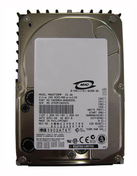 Part No: MAN3735MP - Fujitsu Enterprise 73.5GB 10000RPM Ultra-160 SCSI 68-Pin 8MB Cache 3.5-inch Hard Drive