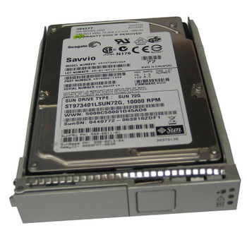Part No: XRA-SS2CF-73G10K - Sun XRA-SS2CF-73G10K 73 GB 2.5 Internal Hard Drive - SAS - 10000 rpm - Hot Swappable