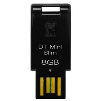 Part No: DTMSB/8GB - Kingston 8GB DataTraveler Mini Slim USB 2.0 Flash Drive - 8 GB - USB - External
