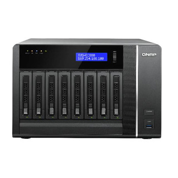 QNAP TVS-EC880-E3-16G-US Intel Xeon E3-1245 v3 3.4GHz/ 16GB RAM/ 4GbE/ 8SATA3/ USB3.0/ 8-Bay Desktop NAS for Enterprise