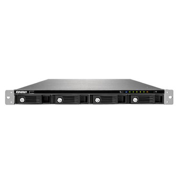 QNAP TS-453U-US Intel Celeron 2.0GHz/ 4GB RAM/ 4GbE/ 4SATA3/ USB3.0/ 4-Bay 1U Rackmount NAS for SMBs