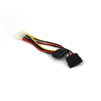 VCOM CE352 4Pin PC Power to 2x SATA Power Splitter Cable